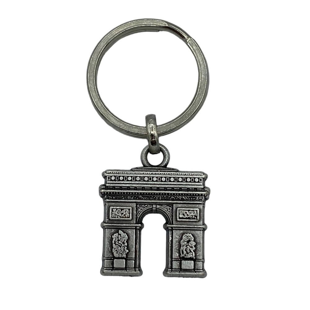 Arc De Triomphe Paris France Travel Silver Keychain